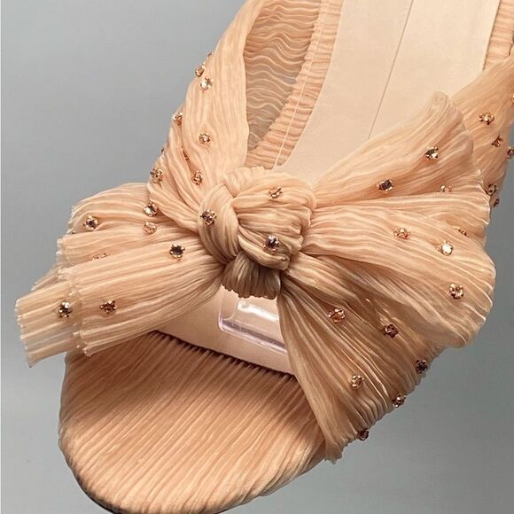 Loeffler Randall Camellia Pleated Knot High-Heel Sandals size 9.5 - Picture 9 of 12